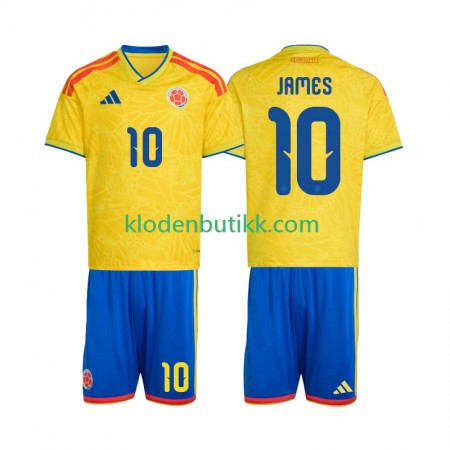 Colombia James Rodriguez 10 World Cup Barn Hjemme Fotballdrakt 2026 Kortermet
